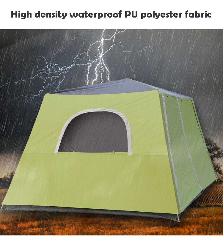 Cheap Goat Tents Outdoor Camping Automatic Tent 4 8 People Double layer Rainproof Beach One Bedroom One Living Room Ultra large Tent Tents 